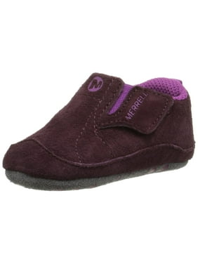 Merrell Jungle Moc Baby Crib Shoe Berry Purple And Grey Infant Size 1